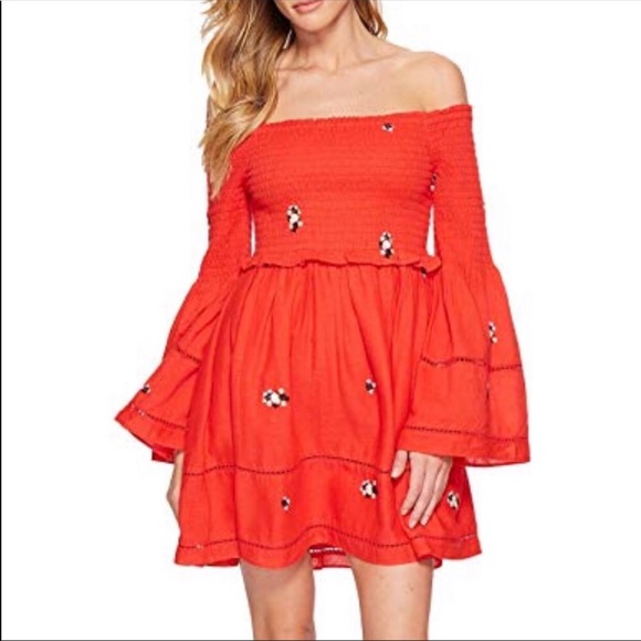 Free People Dresses & Skirts - Free People Off the Shoulder Counting Daisies